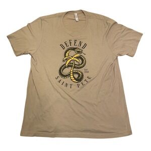 Canvas Bella Saint Pete Graphic Tee Snake Palm‎ Tree Casual T-Shirt Women's XL
